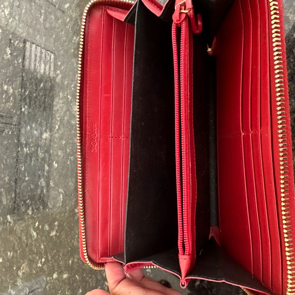 YSL wallet, gently used. Left corner has mark on it - Picture 2 of 2